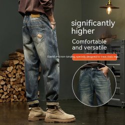 Men\'s Loose Straight Cargo Pants (Jeans)