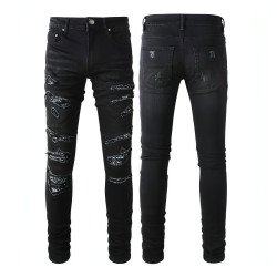 Men\'s Paisley Patch Street Jeans
