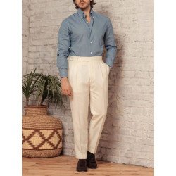 Men\'s Solid Color Button Pants