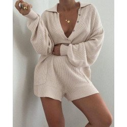 Solid color slot pocket jumpsuit