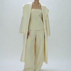 Women\'s Fashion Double-sided Wool Overcoat Coat