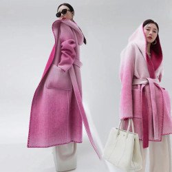 Women\'s Fashion Reversible Cashmere Coat – Luxury & Versatility