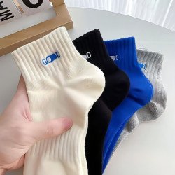 GOOD  - Men\'s Pure Cotton Deodorant Feetsweat Absorbing Sports Socks