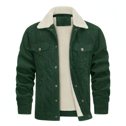 NordWool™ – Corduroy Lapel Plush Jacket for Men