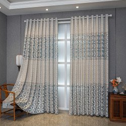 AliciaDrape™ – American Jacquard Curtain in Ice Blue
