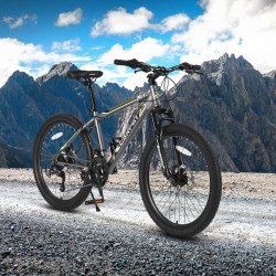 Carpat Kids City-Cruizer – 24\" Mountain Bike with 21-Speed Shimano & Disc Brakes (US Warehouse)