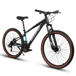 Carpat™ MTB Velocity 27 – 27.5\" ALUMINIUM Mountain Bike (21-Speed, Black-Blue)