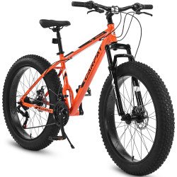 TerraForce™ Ruff-Ryde – 26\" Fat Tire Mountain Bike (21-Speed, Full Suspension)