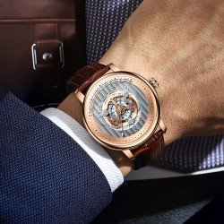 Small Watch Men\'s Automatic Hollow Mechanical Watch – Precision Craftsmanship